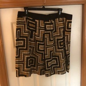 Worthington geometric pattern skirt 14